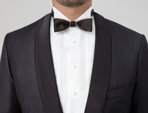 Bespoke dinner jacket with pure silk facing lapel